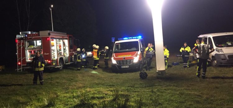 Gemeinschaftsübung mit der Rettungshundestaffel
