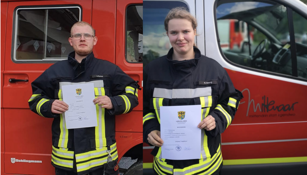 Erfolgreiche Lehrgangsteilnahme Feuerwehr Mittenaar