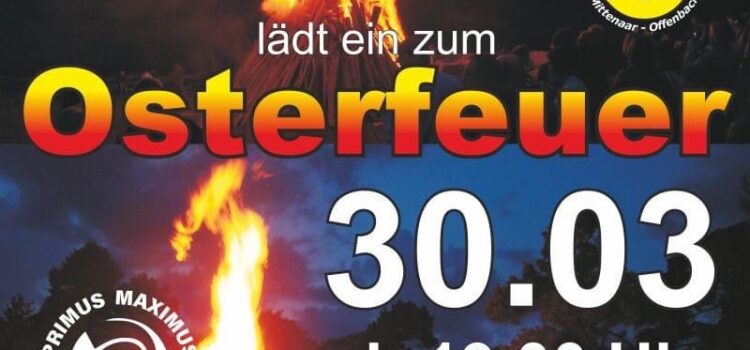 Feuerwehrverein Offenbach lädt ein zum Osterfeuer
